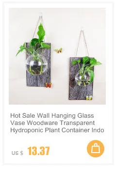 Настенная стеклянная ваза, маленький аквариум для рыб, гидропонное растение, цветочный горшок, Прозрачный цветочный контейнер для украшения спальни