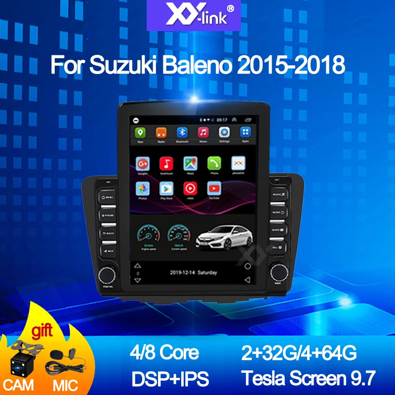 Автомобильный мультимедийный плеер экран 9 7 дюйма в стиле Tesla Android 10 0 для Suzuki Baleno