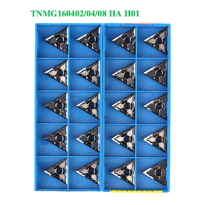 

10pcs TNMG160402 TNMG160404 TNMG160408 HA H01 Carbide Turning Insert CNC Lathe Metal Cutting Tool TNMG Blade for Aluminum Copper