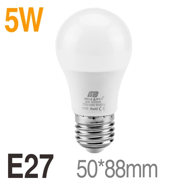 2 шт. светодиодный светильник E14 3 Вт 5 Вт 7 Вт 9 Вт 12 Вт 15 Вт 18 Вт E27 Светодиодный светильник умная IC реальная мощность для гостиной спальни Домашний Светильник ing Bombillas - Цвет: 5W E27