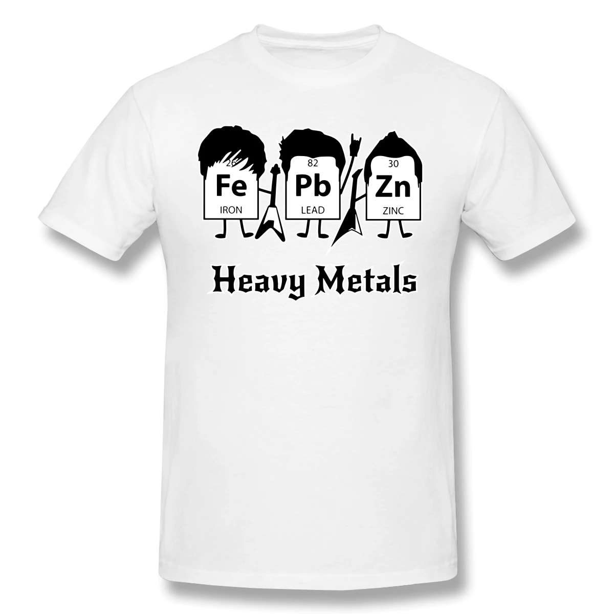 

2020 New Fashion T Shirts Men Vogue Tshirts Heavy Metals Periodic Table Casual Short Sleeves Tops Tees Male Clothing