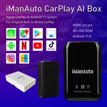 

Android 11.0 Carplay Ai Box 4+64G Plug and Play Youtube Netfix for Benz Audi Porsche Nissan Hyundi Volkswagen Carplay