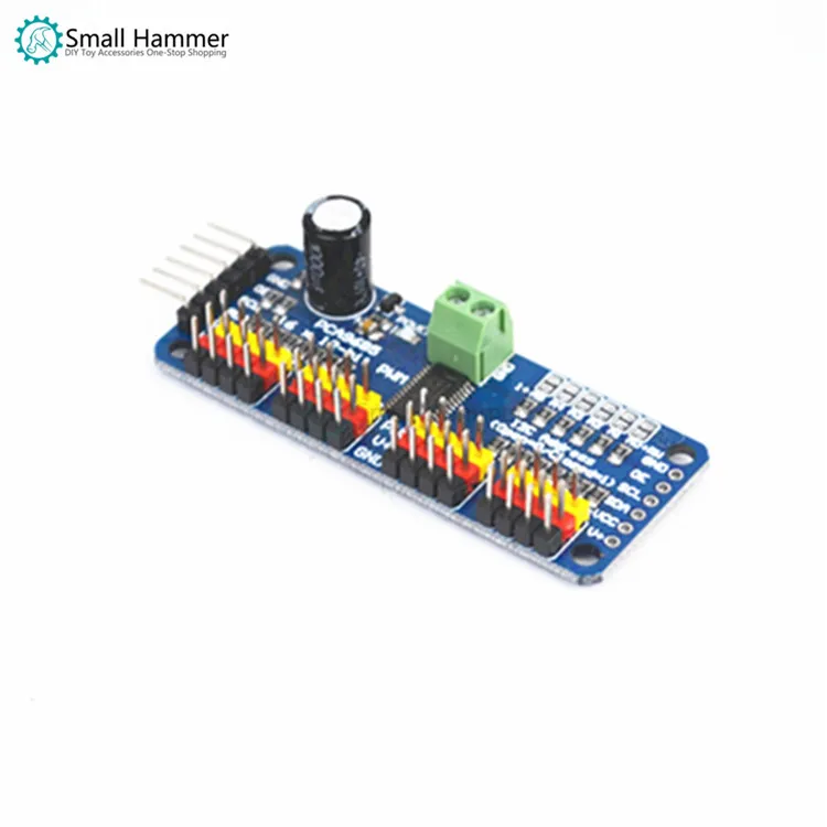 

16-channel PWM servo drive board controller Robot IIC for MG90S SG90 MG995