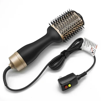 

1200W Straightener Comb Hair Dryer Electric Hair Drying Styler Straightener Comb Hair Brush Hair Curler Blow Dryer Dryer Brush