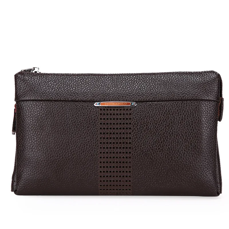 

2016 MEN'S Handbag Full-grain Leather Clutch Bag Business Large-Volume Wallet Soft Leather Clutch Bag Fashion Man Bag