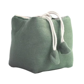 

Travel Tea Set Storage Bags Handmade thicken Cotton Linen Bag Portable Quik Cup Package Jewelery Nuts Small items Storage bag
