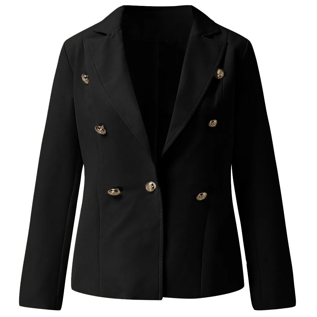 Женский Свободный Топ с длинным рукавом Повседневная куртка Женская офисная одежда Пальто Блузка