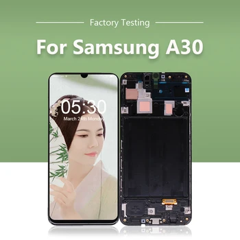 

10pcs for Samsung for Galaxy A30 LCD Display Touch Screen Digitizer + Frame Assembly A305FD A305A A305 LCD Free Shipping DHL EMS