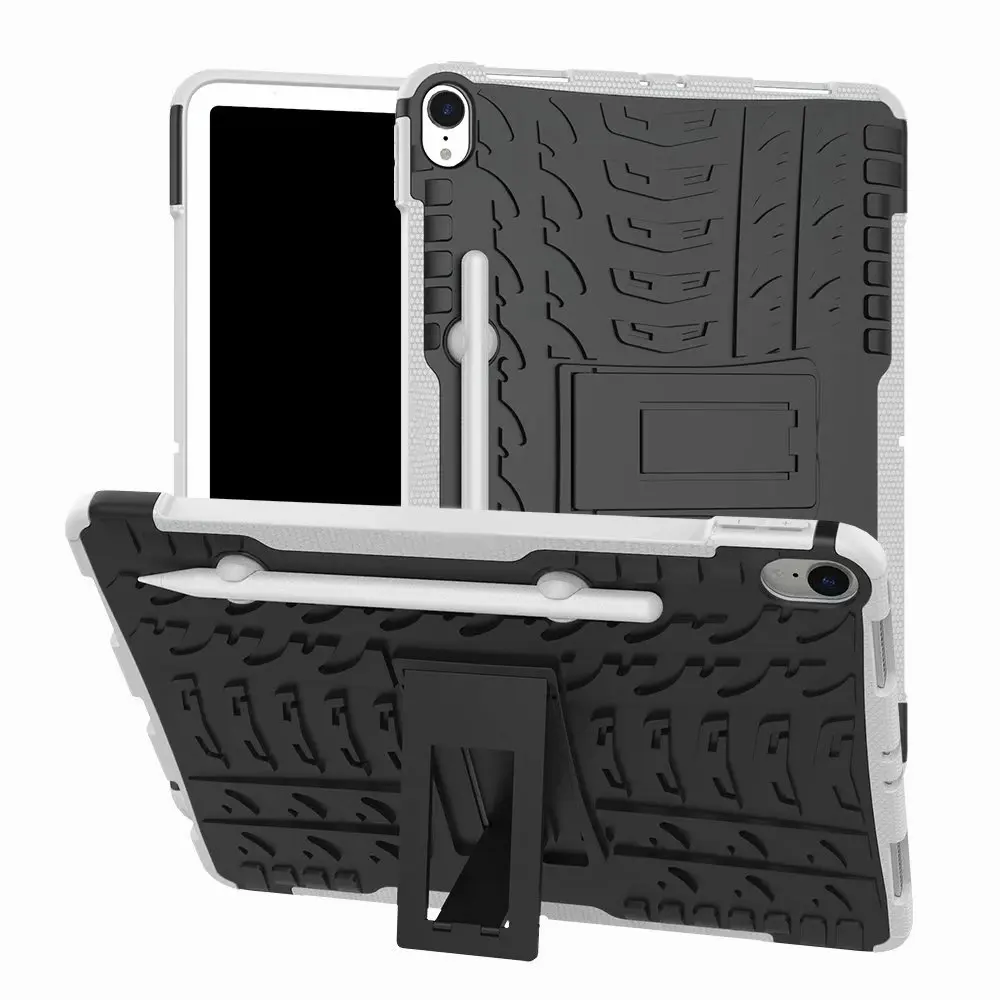 Для ipad pro 11 funda capa чехол для нового ipad pro 11 с карандашом держатель ТПУ+ PC Стенд противоударный Броня противоскользящие оболочки - Цвет: for iPad 11  white