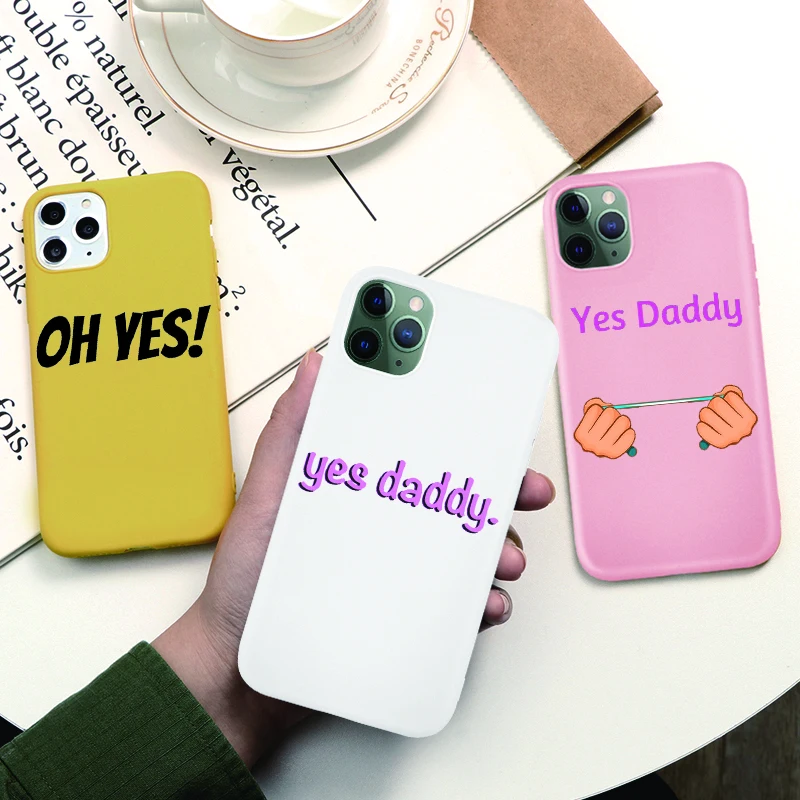

Fashion Yes Daddy Cases for Iphone 12 Satan Is My Sugar Daddy Aesthetic Phone Cover for Iphone 7 8 Plus X XR XS MAX 6S Cover