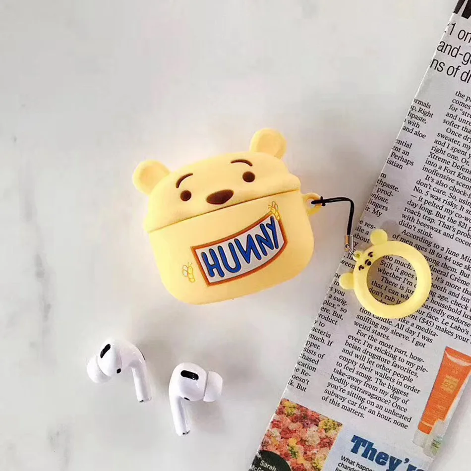 151 3D чехол для наушников для Airpods Pro Чехол Силиконовый медведь мышь Мультяшные наушники/Earpods чехол для Apple Air pods 3 Pro Чехол Брелок - Цвет: 151