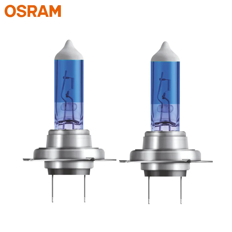 OSRAM H7 62210CBA галогенные холодный синий Advance 12V 55W Авто оригинальная Фара 5000K белый свет+ 50% ярче подлинные лампы, пара