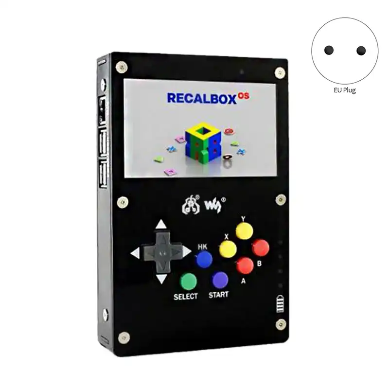 TOOGOO GamePi43 pour Console de Jeu RetroPie pour Raspberry Pi 3 B 800X480 /éCran IPS Plug UE