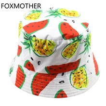 FOXMOTHER милый белый ананас, арбуз фрукты женская панама Корея Лето