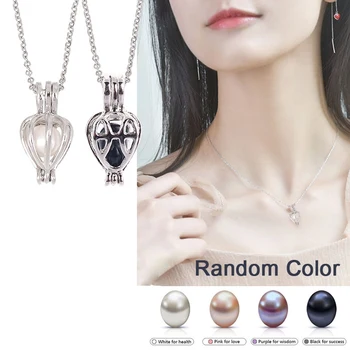 

Vacuum Can Natural Wish Pearl Pendant Necklace Charm Necklace Gift Box Popular Fashion Women Jewelry Lucky Gift