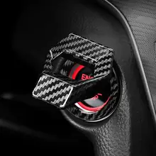 Cover Protection-Cover Engine-Ignition-Switch Car-Start-Stop-Button Car-Push-Switch Carbon-Fiber