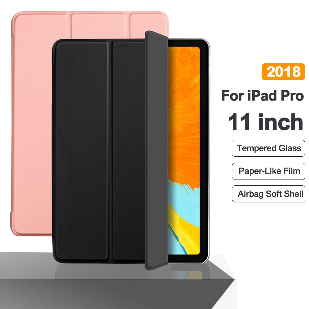 For iPad Pro 11 Flip Tablet Case 2021 Stand Smart Cover Funda For iPad pro 11