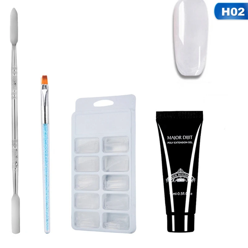 Poly Gel Nail Quick-drying Extension Glue 15ml Set-1 Set Fast Bonding Cheap And Easy To Use Nail Extension Glue - Цвет: 2