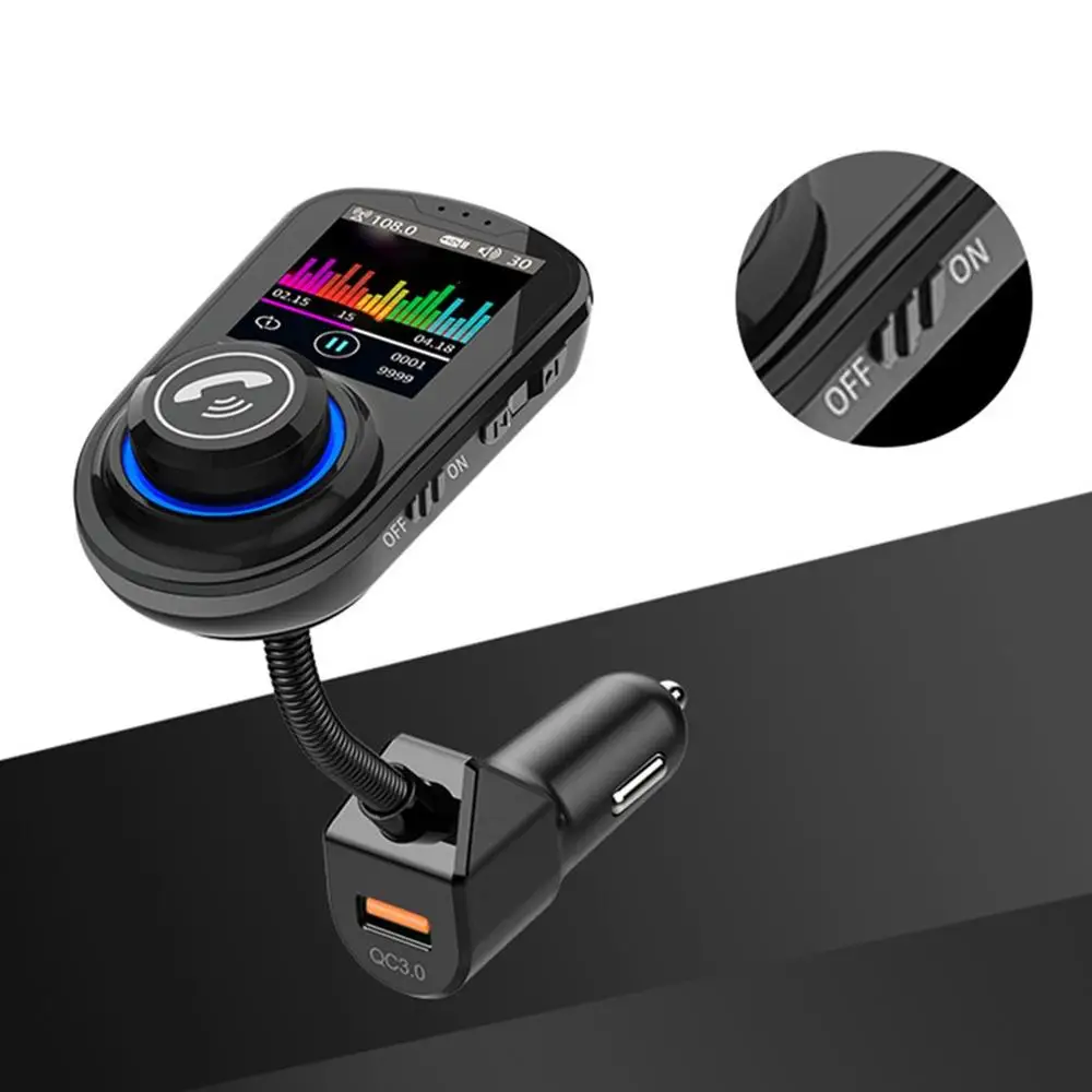 G45 цветной экран автомобиля беспроводной Mp3 автомобиля Mp3 1,8 дюймов цветной экран Hd Mp3 автомобиля Hands-Free Qc3.0 Быстрая зарядка