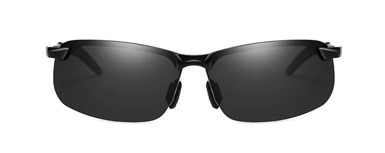 Новые мужские поляризованные очки с желтыми стеклами для вождения автомобиля, очки ночного видения, анти-светильник, мкА hd очки для зрения, солнцезащитные очки - Название цвета: A-Gray lens