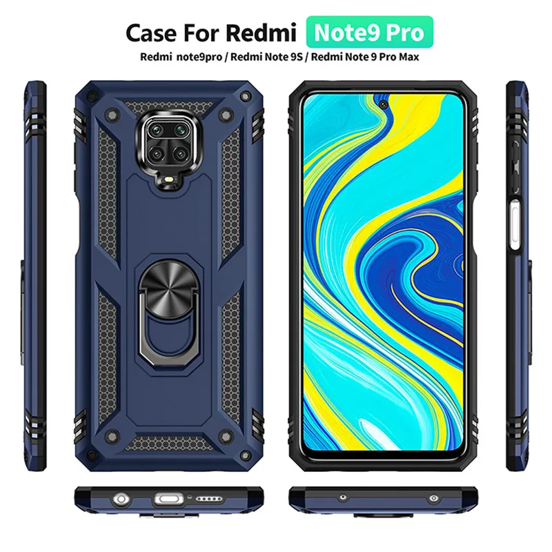 For-Xiaomi-Redmi-Note-9S-Case-Shockproof-Armor-Stand-Holder-Car-Ring-Phone-Case-for-Redmi (3)