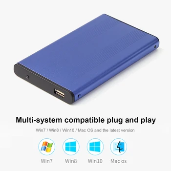 

Aluminum Alloy 2.5 inch HDD Case USB 2.0 SATA External Mobile Hard Drive Disk Enclosure HDD Box 2.5 Hard Drive Case SSD Case