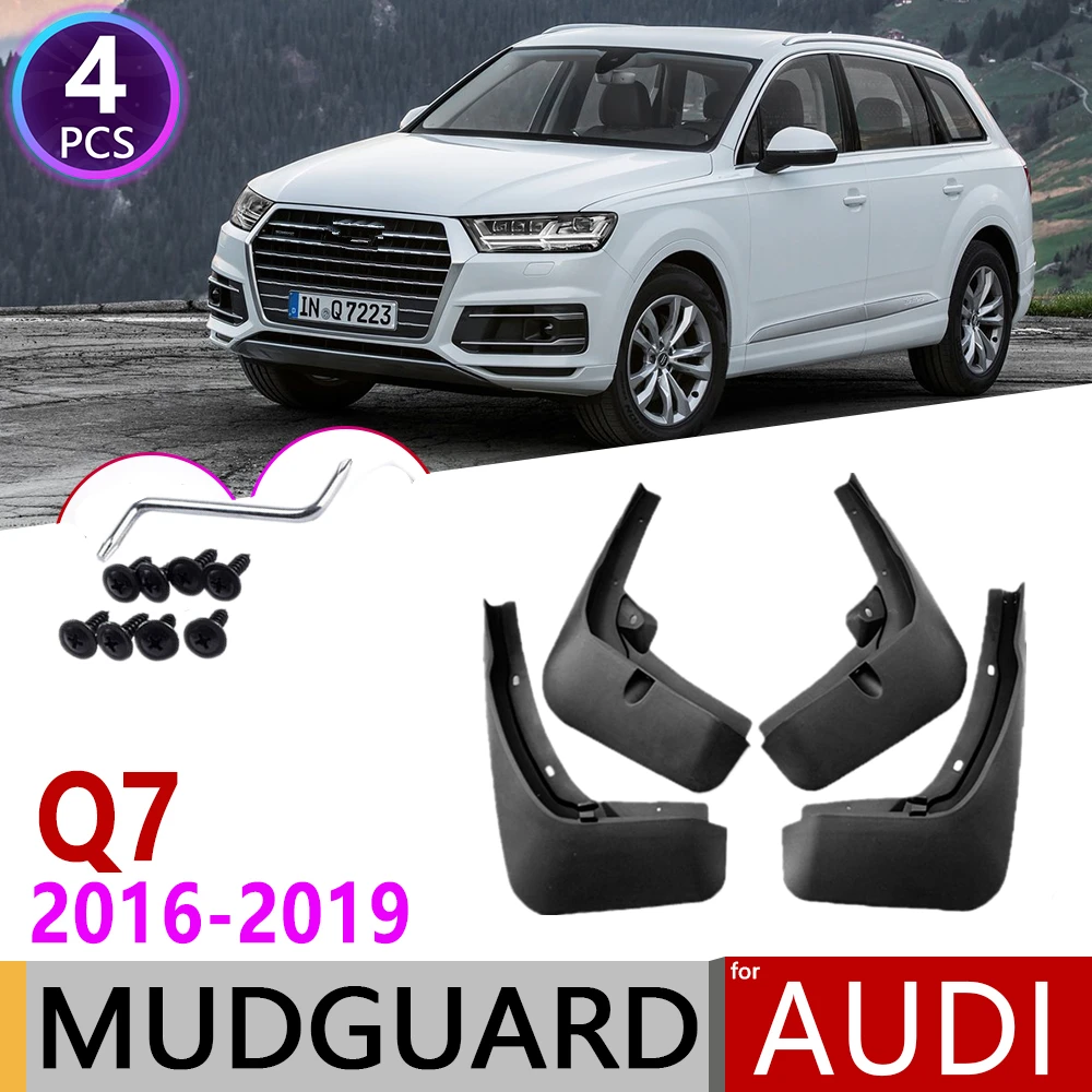 4 шт. для Audi Q7 2016 2017 2018 2019 S Line переднее и заднее крыло автомобиля брызговики