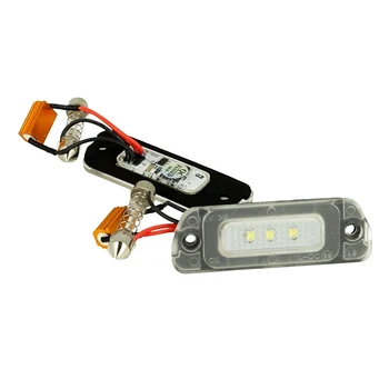 

CARALL LE9202 Kit Led license plate lights for Mercedes Benz CLK W209 C209 A209 2002 to 2009 white Canbus No error