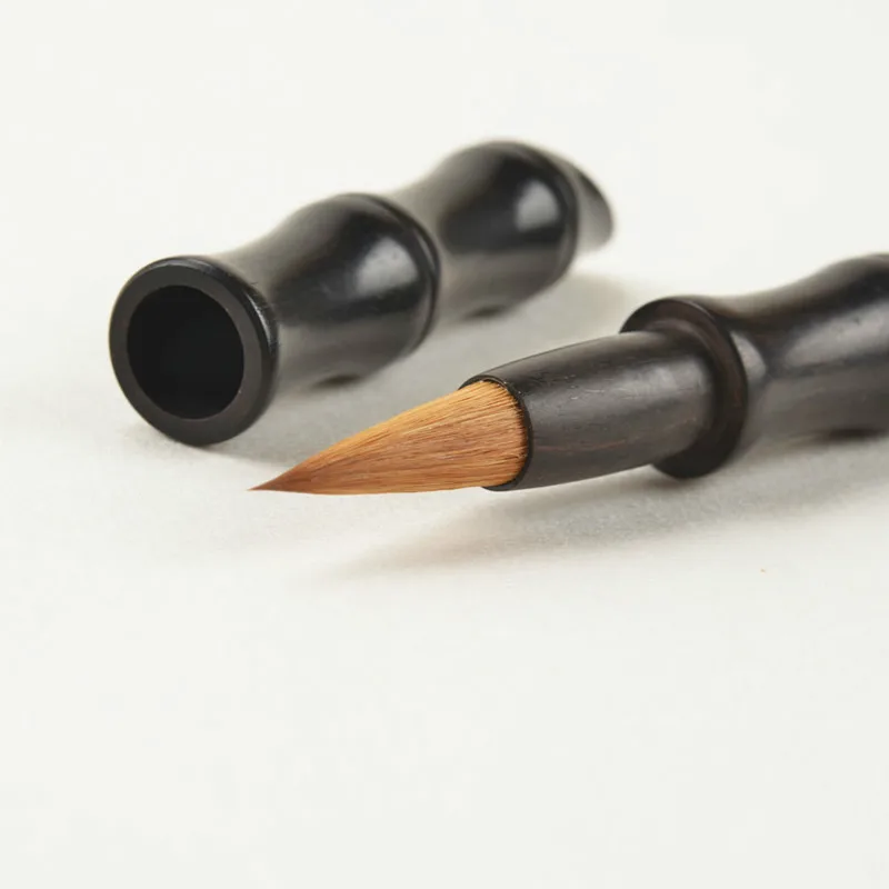 Портативная щётка для волос Китайская традиционная каллиграфия кисть письмо и рисование деревянный держатель ручки соединитель в виде бамбука стиль кисти