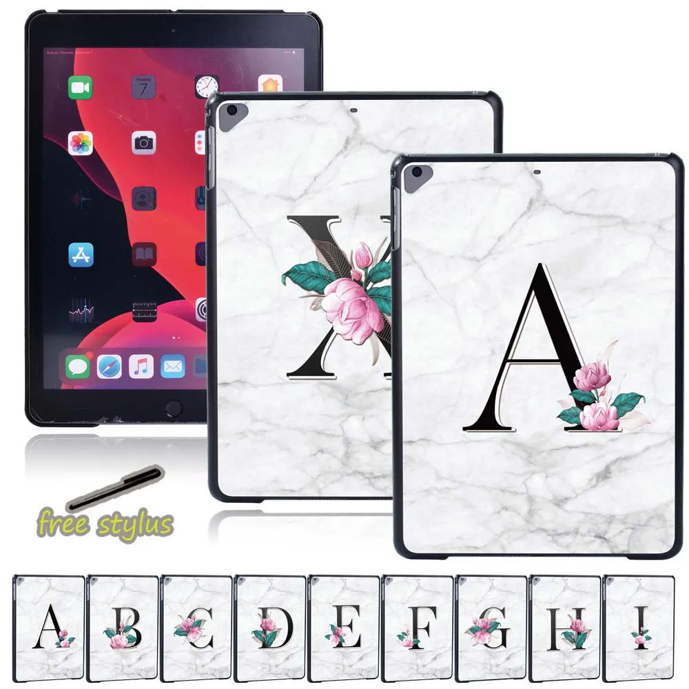 

Tablet Case Fit Apple IPad(2017/2018/2019)/IPad 2/3/4/Mini 1/2/3/4/5/Air(1/2/3)/Pro 11(2018/2020)/Pro(9.7/10.5) Letter Series