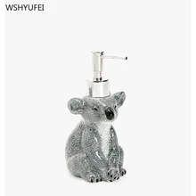 Креативная мультяшная коала, стильная домашняя посуда для ванной комнаты, керамическое дезинфицирующее средство для рук для геля и лосьона для душа, бутылка для отельного пресса, бутылка для жидкости