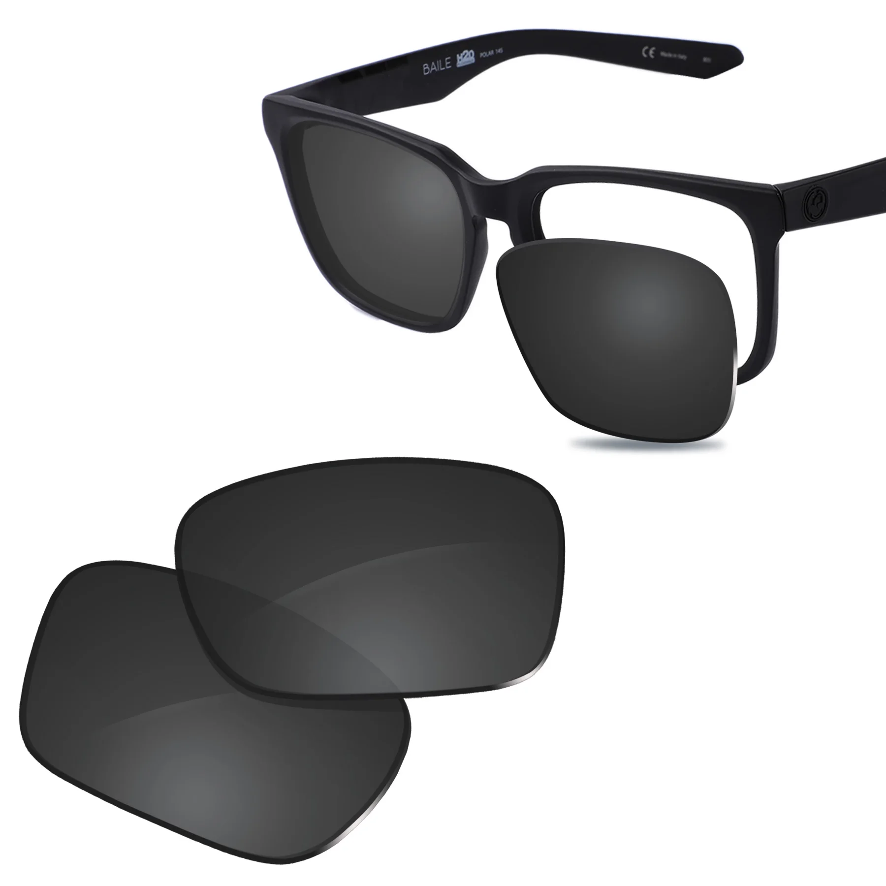 Glintbay New Performance Polarized Replacement Lenses For Dragon Baile 54mm Sunglasses