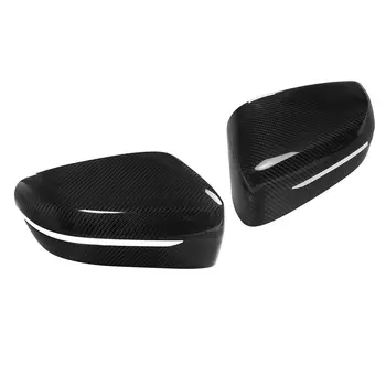 

New 2PCS Real Carbon Fiber Car Side Rearview Mirror Cover Caps Shell For BMW G11 G12 7 Series 740i 750i 2016 2017 2018