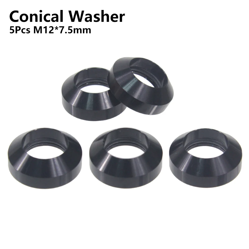 Bicycle Thru Axle Precision Washers - M12 Flat & Conical Collection