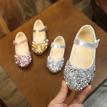 

2020 Spring New Children Shoes Girls Princess Shoes Glitter Children Baby Dance Shoes Casual Toddler Girl Sandals