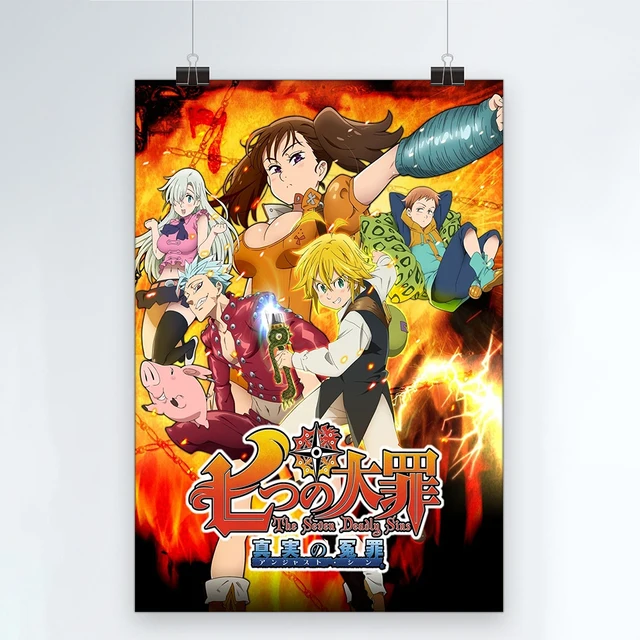 Cartaz Nanatsu no taizai (Sete Pecados Capitais) - Sua loja alternativa de  anime