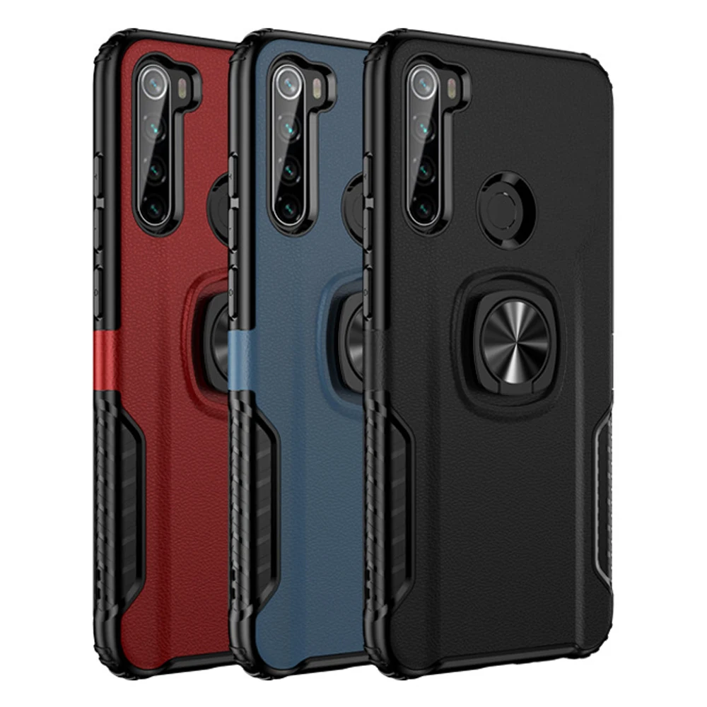 

Car Ring Holder Case on The for Xiaomi Redmi Note 8 Pro Shockproof Armor Back Cover for Xiaomi Redmi Note 7 6 5 Pro Cases Coque