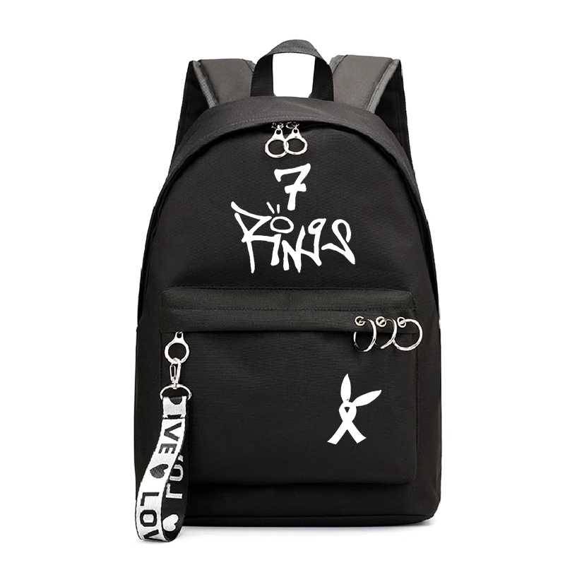 Backpack 5 Ariana Grande, Холщовый женский школьный рюкзак, сумки, большая вместительность, несколько карманов на молнии, рюкзаки, дорожная сумка, школьная сумка для девочек-подростков - Цвет: Backpack 5