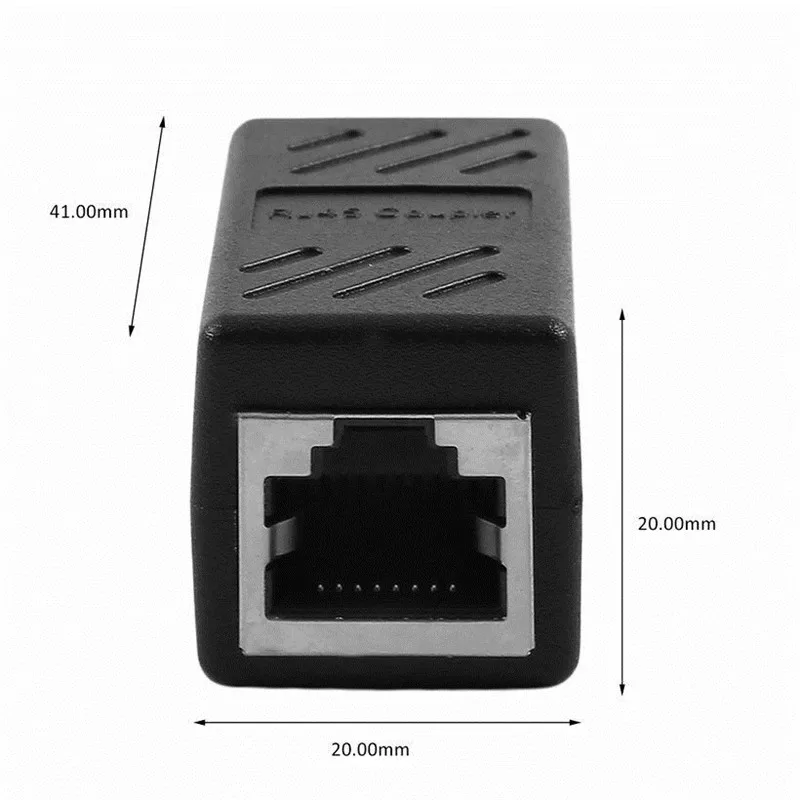 RJ45 Female To Female Network Ethernet LAN Splitter Connector Transfer Head RJ45 Adapter Coupler Extension Converter