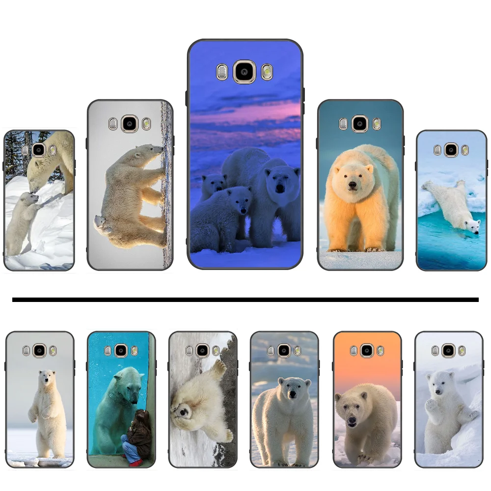 Polar bear Christmas Lovely Animal Luxury Phone Cover For Samsung Galaxy J2 J4 J5 J6 J7 J8 2016 2017 2018 Prime Pro plus Neo duo | Мобильные