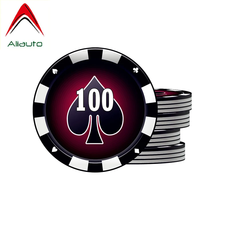 Aliauto Creative Motorcycle Car Sticker Purple 100 Chips Decoration Personality Reflective Waterproof Decal PVC 14cm*11cm | Автомобили и