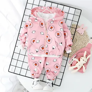 

Baby Girls Clothing Sets Cute Print Coat +Pants Children Girls Clothes Suit for Spring Autumn Kids Outfit Infant Girl Clothes