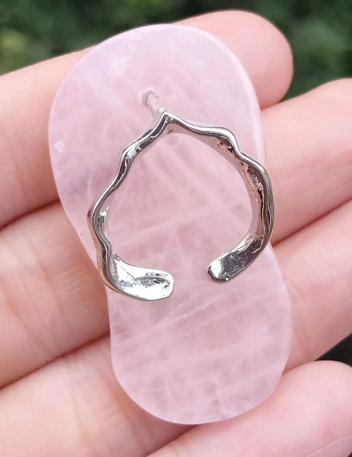 Rose Quartz Gems stone Flip Flops Pendant Amulet Flip-flop Exorcise evil spirits | Украшения и аксессуары