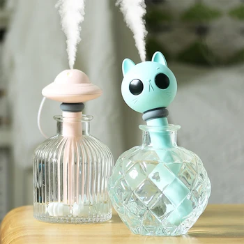 

Cute Mini Ultrasonic Air Humidifier Scalable Adjustable Portable USB Home Office Car Spray Diffuser With Romantic LED Light