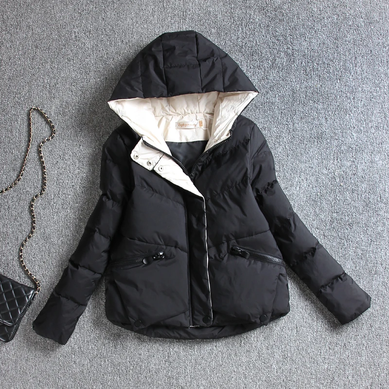 AYUNSUE новая осенне-зимняя куртка женская парка короткая пуховая хлопковая стеганая куртка женская куртка Корейская манто Femme 8838 KJ3349