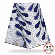 Африканская ткань с восковым принтом, хлопковая ткань для шитья, Анкара, африканская ткань, 12 ярдов, Нигерия, Гана, свадебная одежда, платье 91722