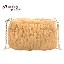 Модные женские сумки на молнии, сумка через плечо, забавная сумка с имитацией лапши, Bolsa Feminina Mujer