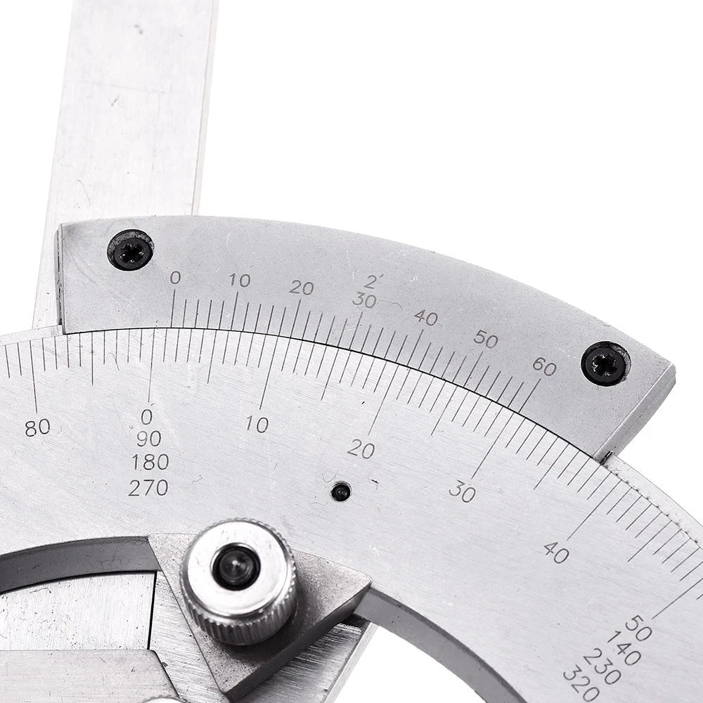 Drillpro 0-320 Degrees Precision Vernier Angle Ruler Universal Bevel Protractor 