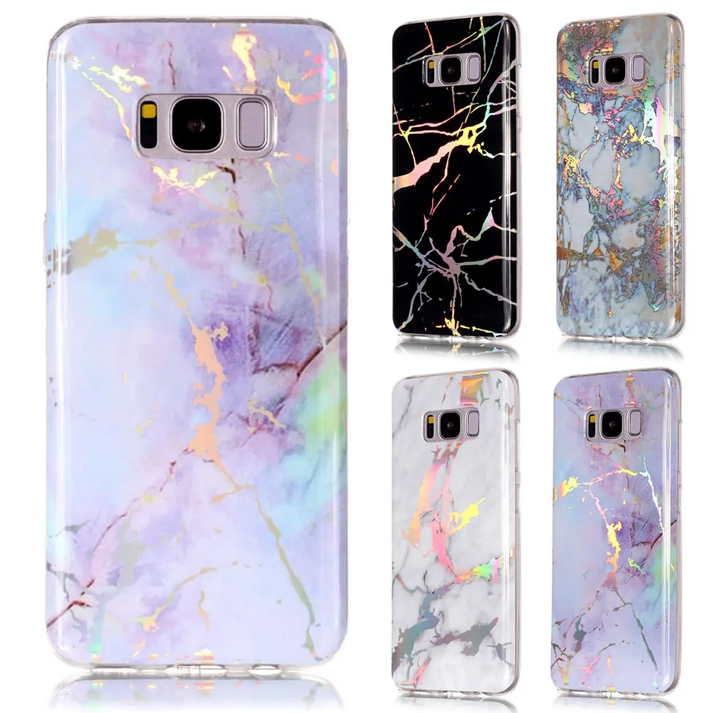 Силиконовый чехол LLZ.COQUE с мраморным рисунком для Galaxy S9 S10 S20 Ultra Plus Note 9