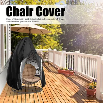 

210D Oxford Fabric Polyester Hanging Swing Chair Dust Cover Outdoor Chair Protector Modern And Simple Style